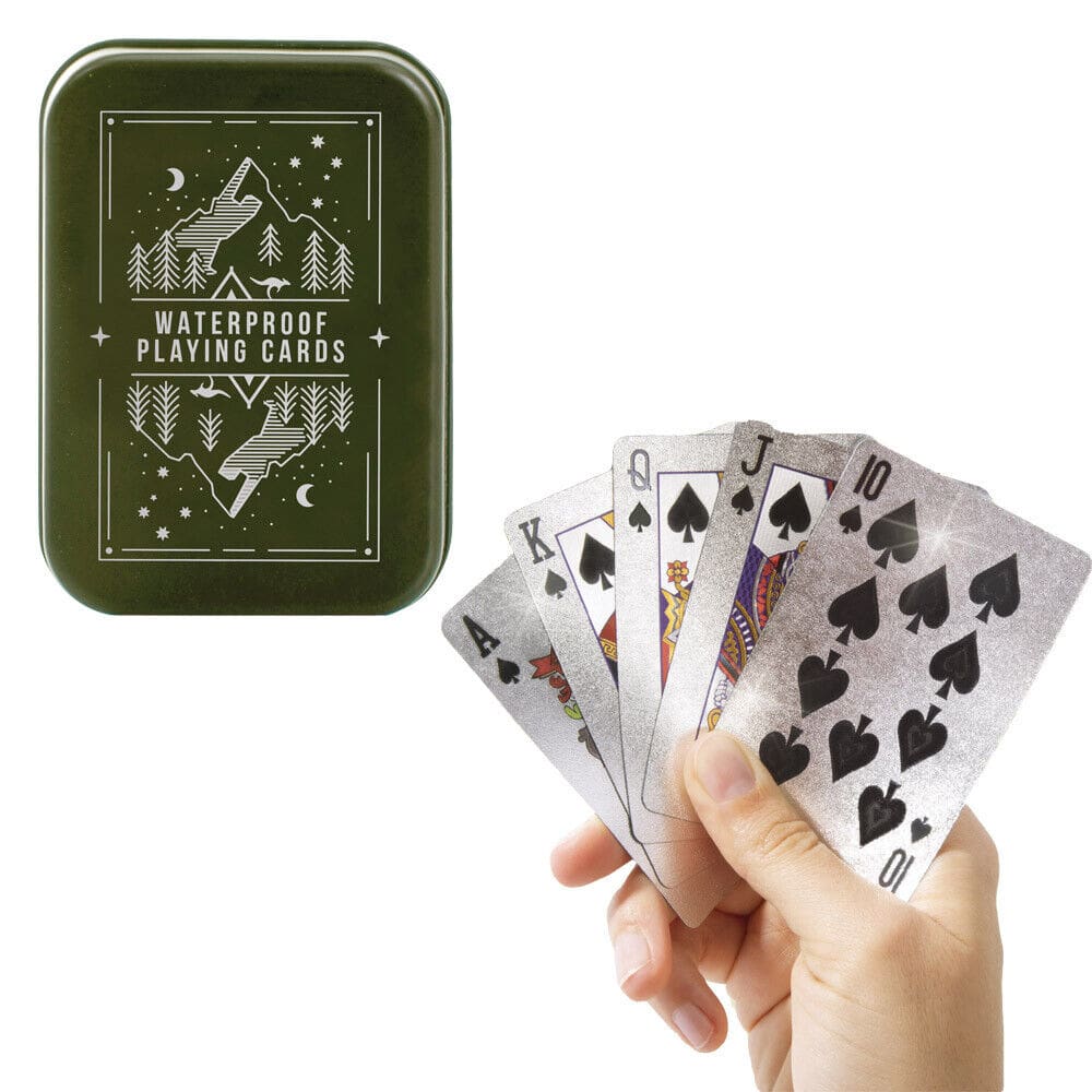 Waterproof Playing Cards in a Tin