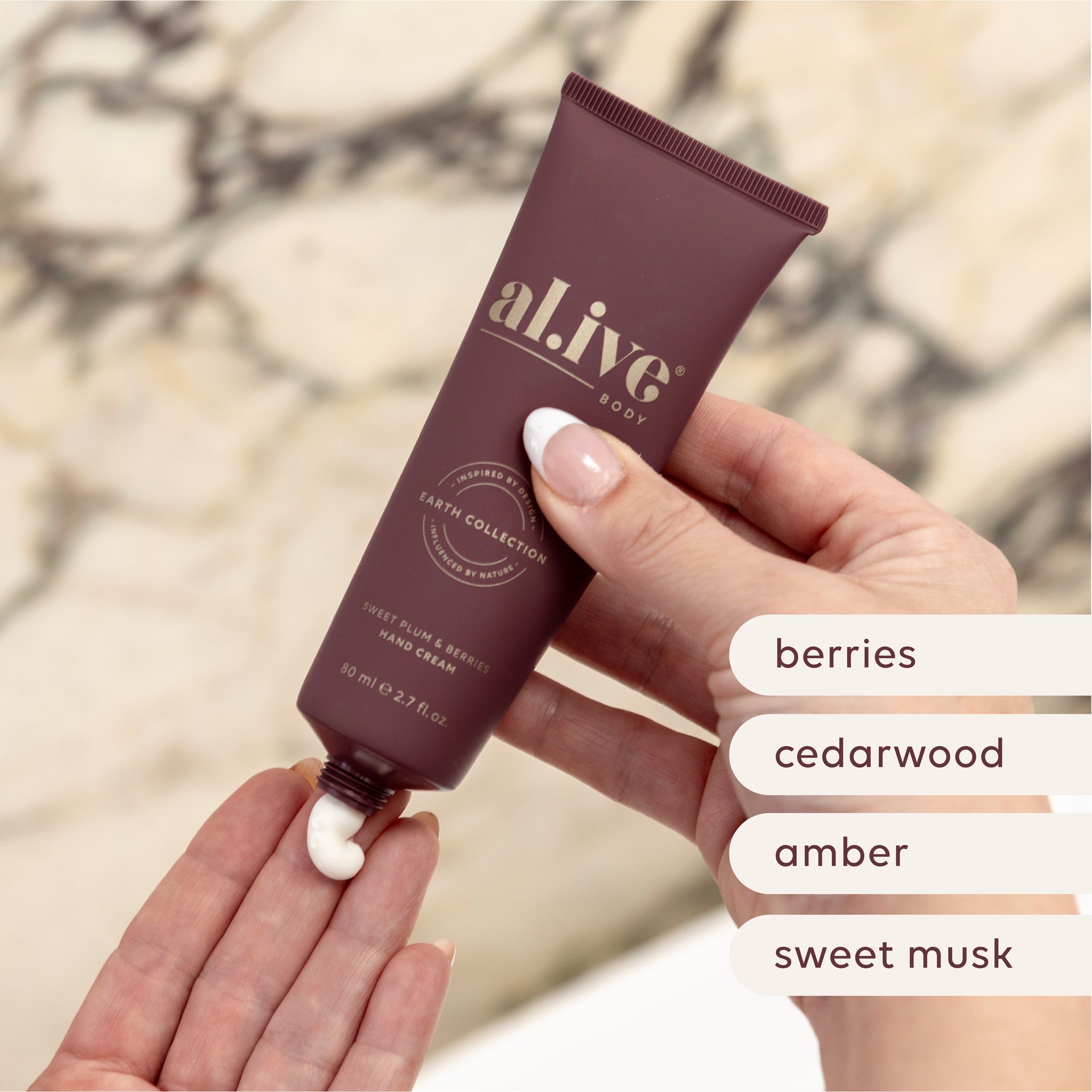 Alive Hand Cream Cracker - Sweet Plum & Berries
