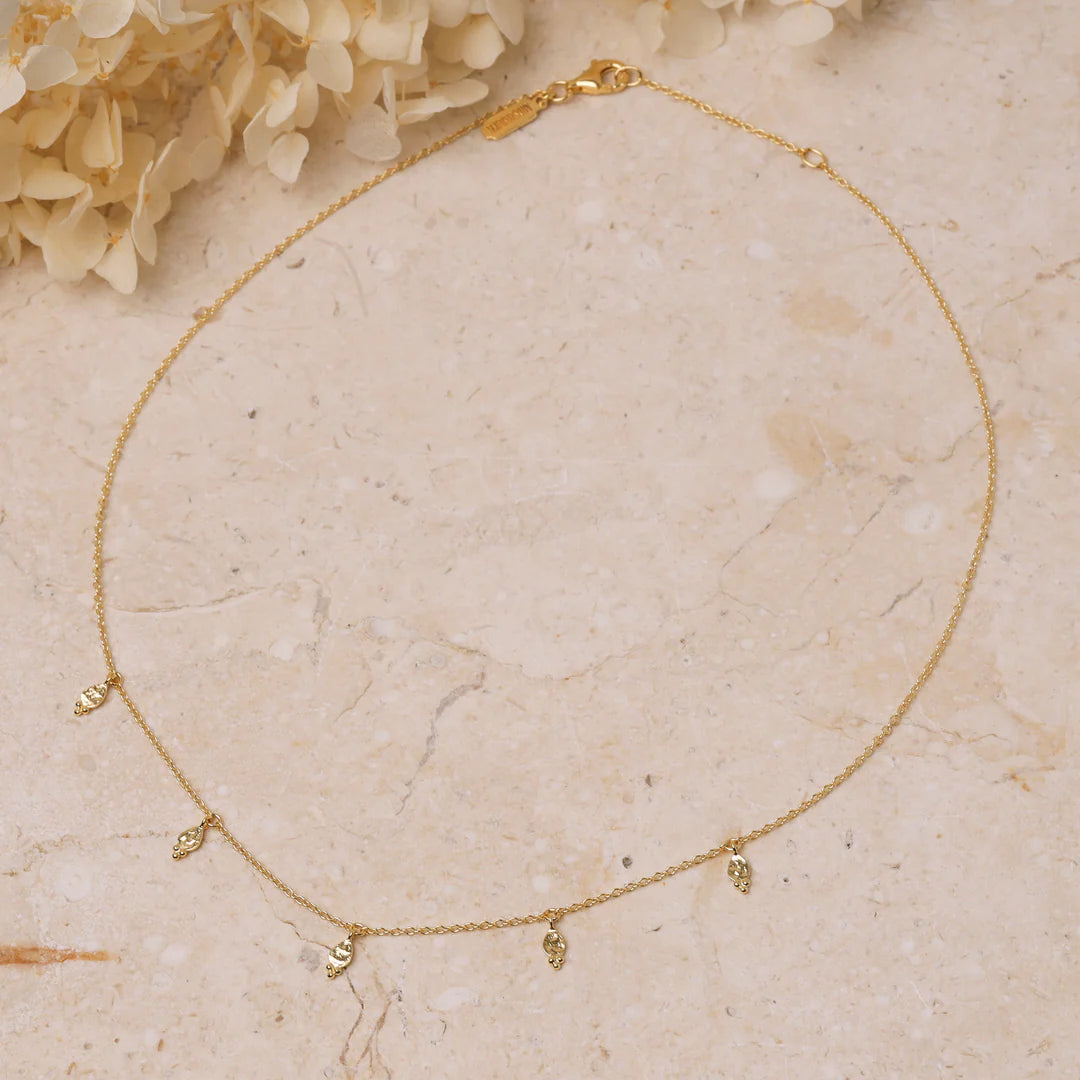 Glistening Drops Choker by Midsummer Star - Gold