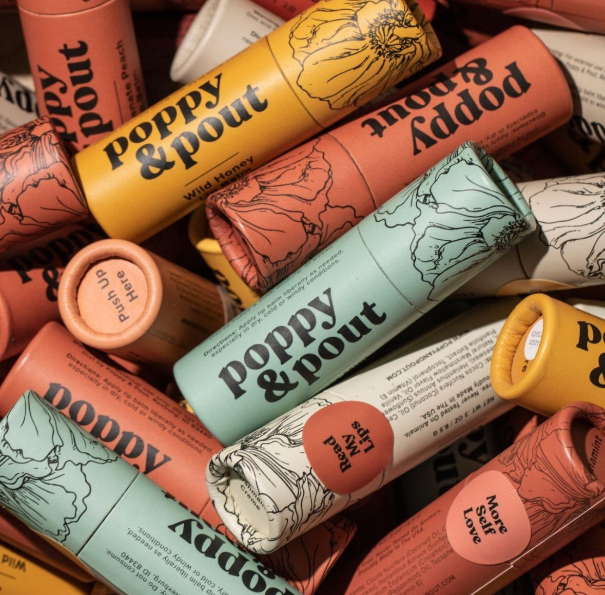 Poppy & Pout All Natural Lip Balm