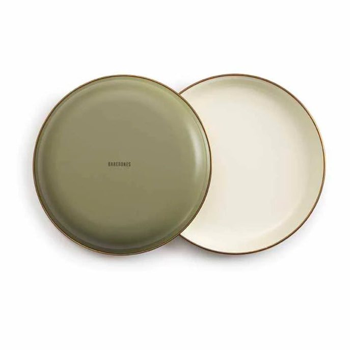 Barebones Salad Plate (set 2) - Olive