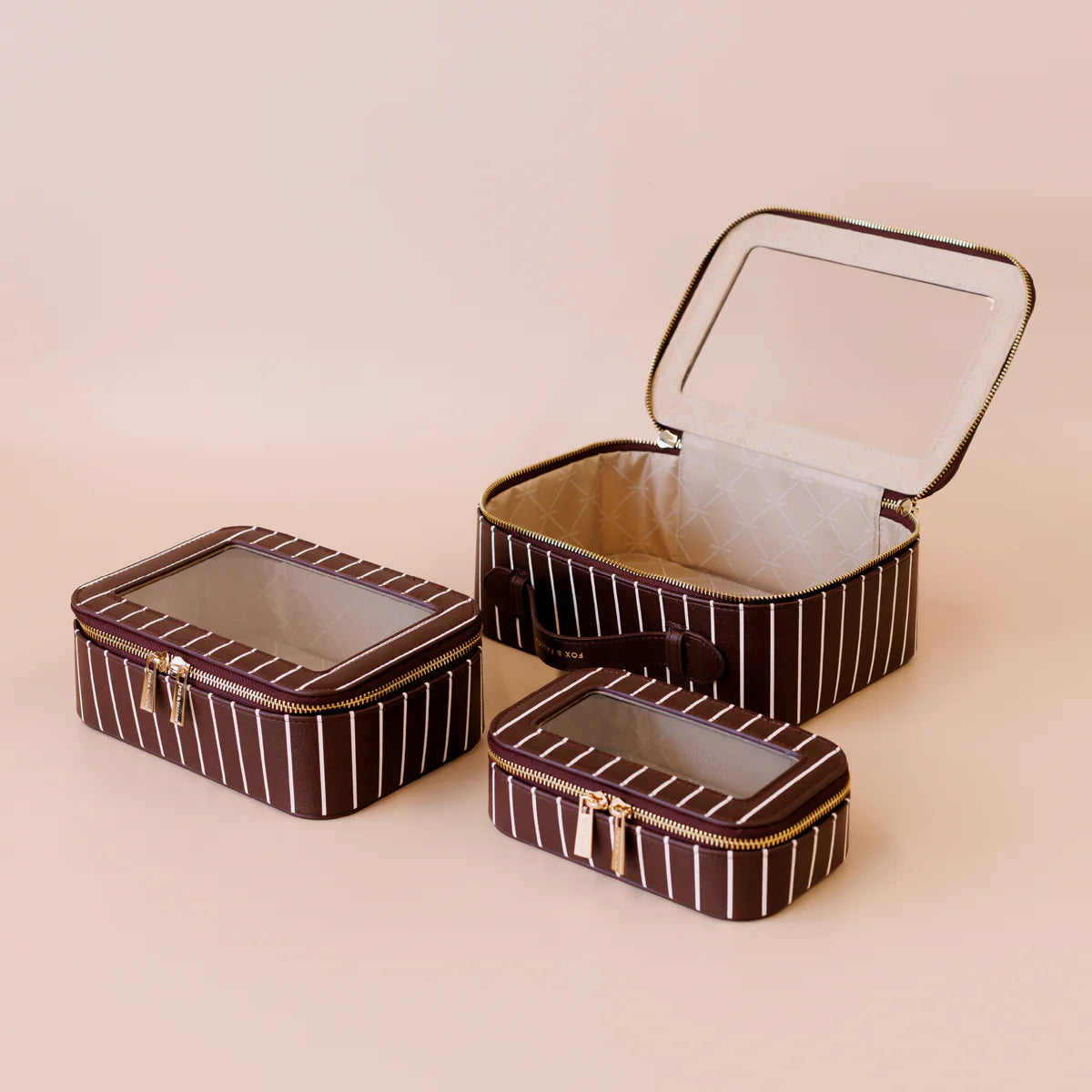 Cosmetic Nested Trio Set (Merlot) by Fox & Fallow