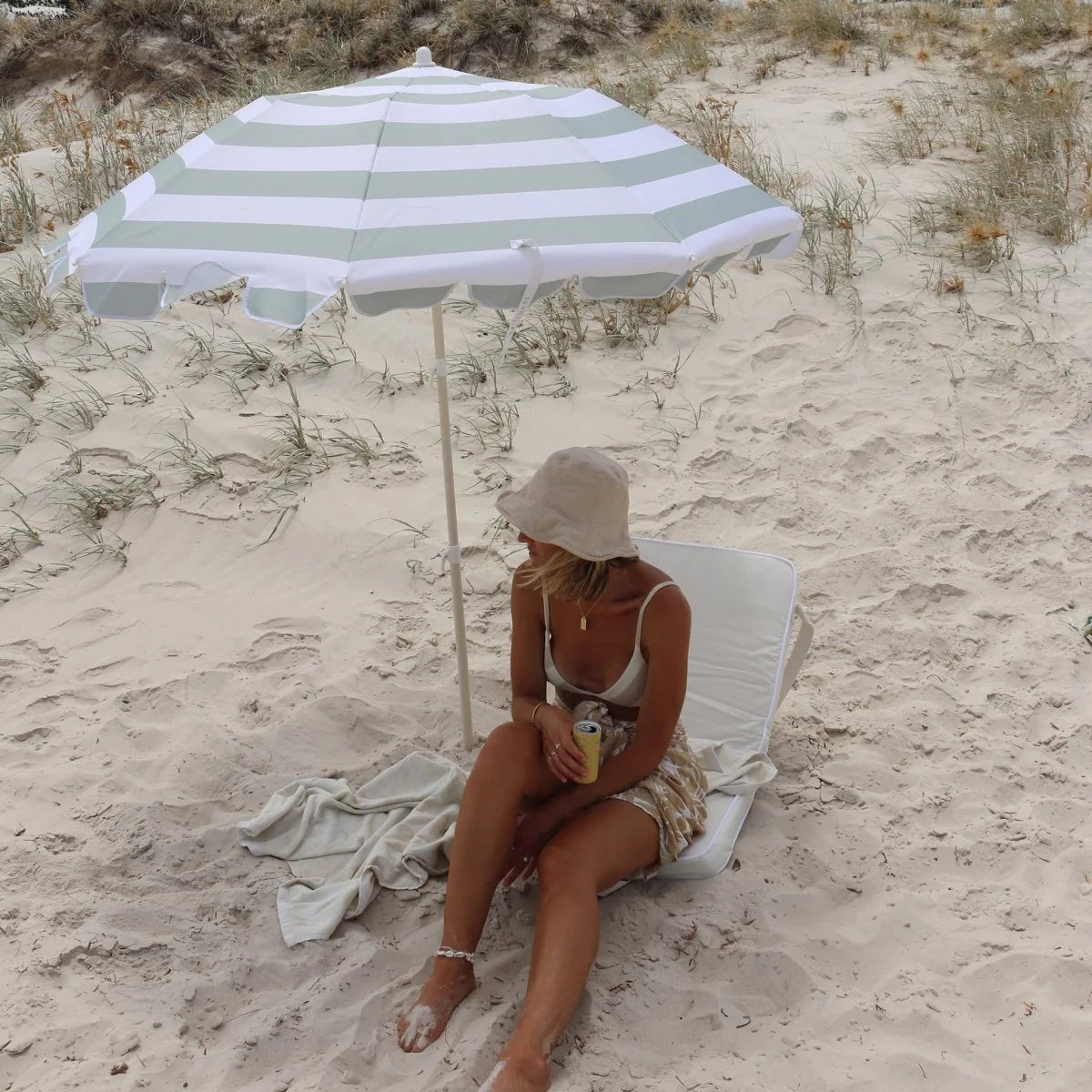 Beach Umbrella - Sea Sage (Sunnylife)