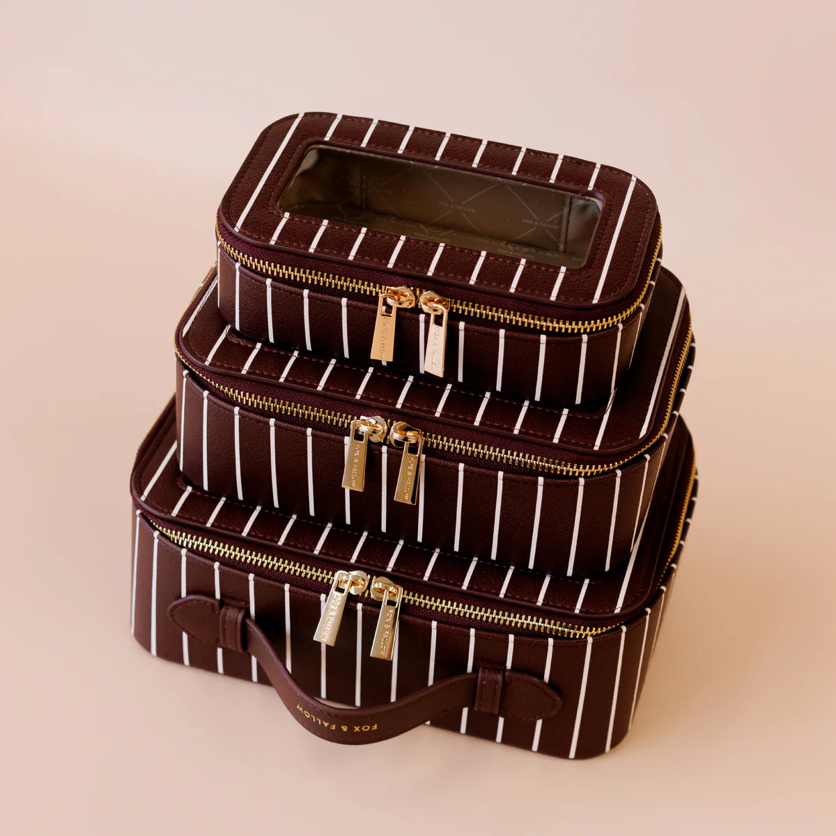 Cosmetic Nested Trio Set (Merlot) by Fox & Fallow