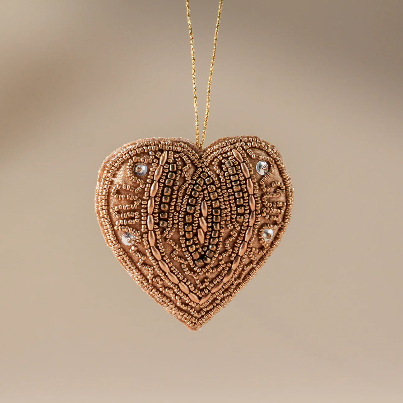 Illume Heart Decoration (Beaded) - Indigo Love Collectors