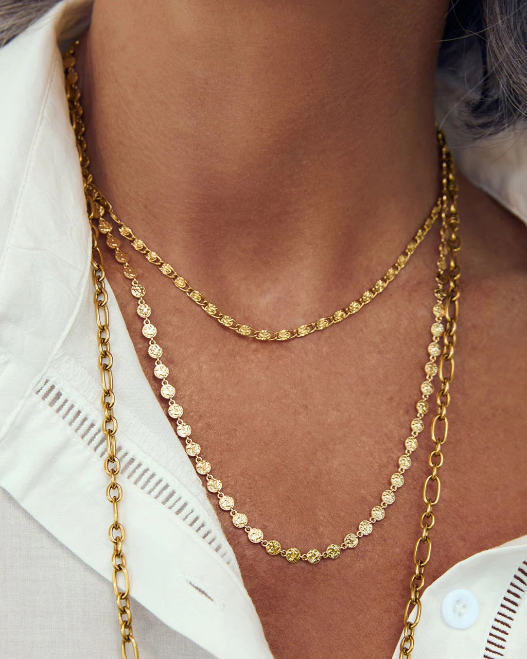 Atlas Gold Necklace by Arms of Eve