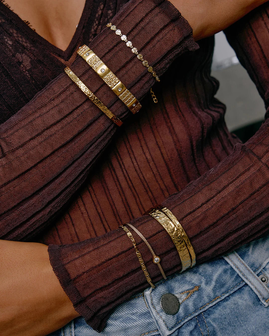 Atlas Gold Bracelet by Arms of Eve