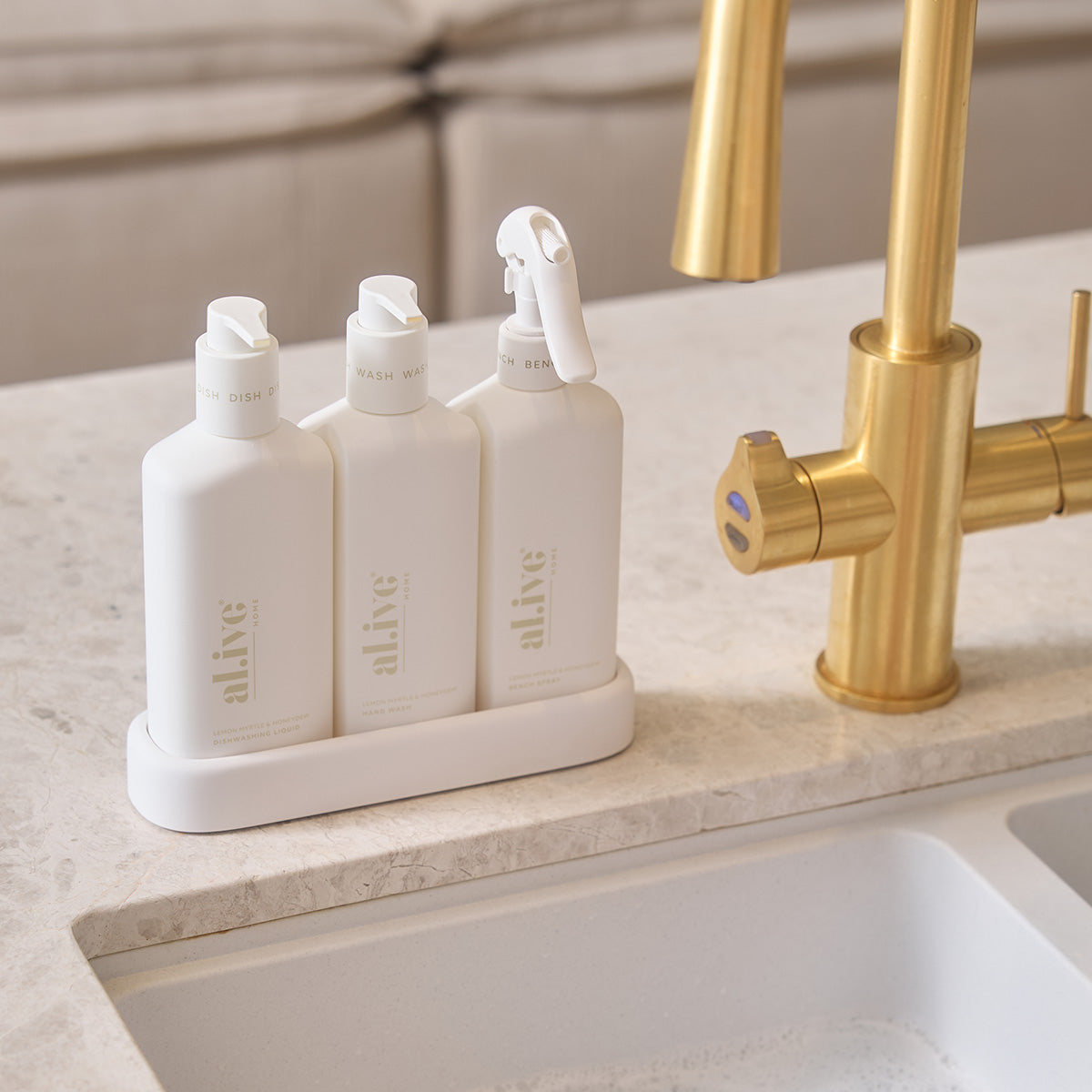 Alive Kitchen Trio // WHITE - Lemon Myrtle & Honeydew
