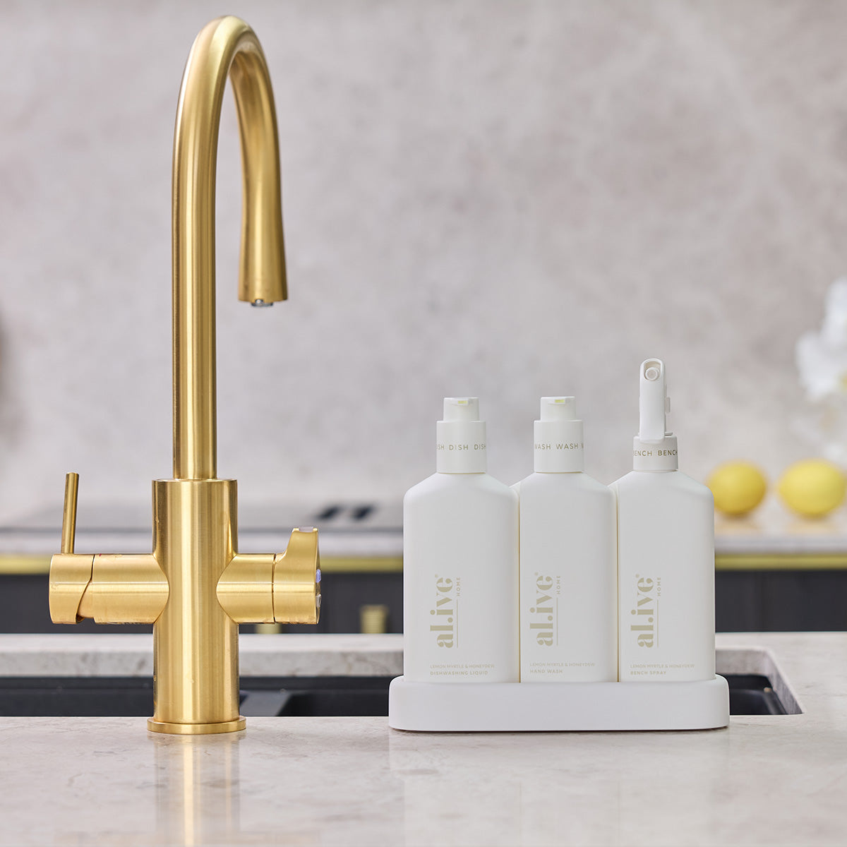 Alive Kitchen Trio // WHITE - Lemon Myrtle & Honeydew