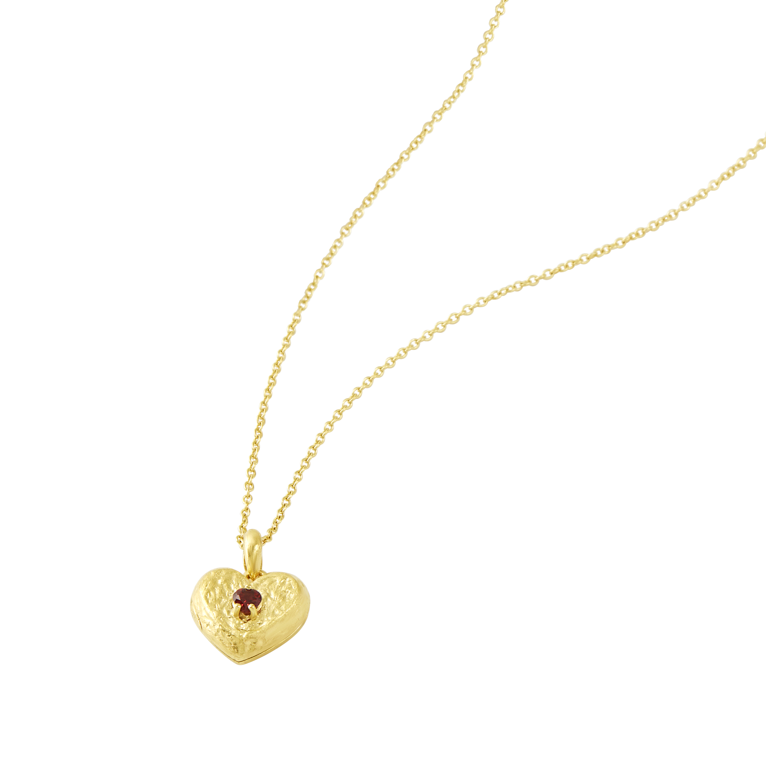 Eternal Love Garnet Locket (Gold) by Midsummer Star