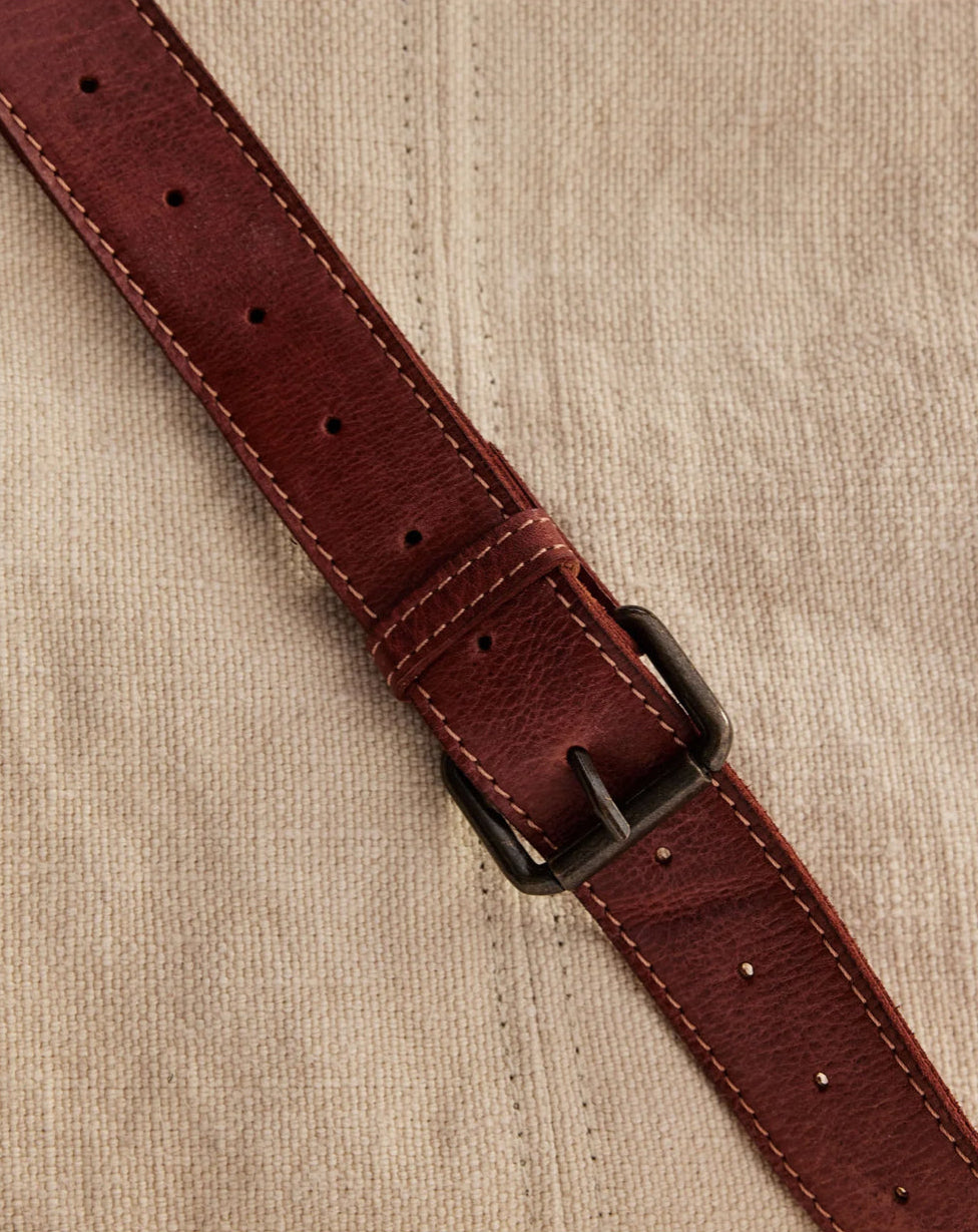 Jute Bag (Natural) with Leather Strap by Juju & Co