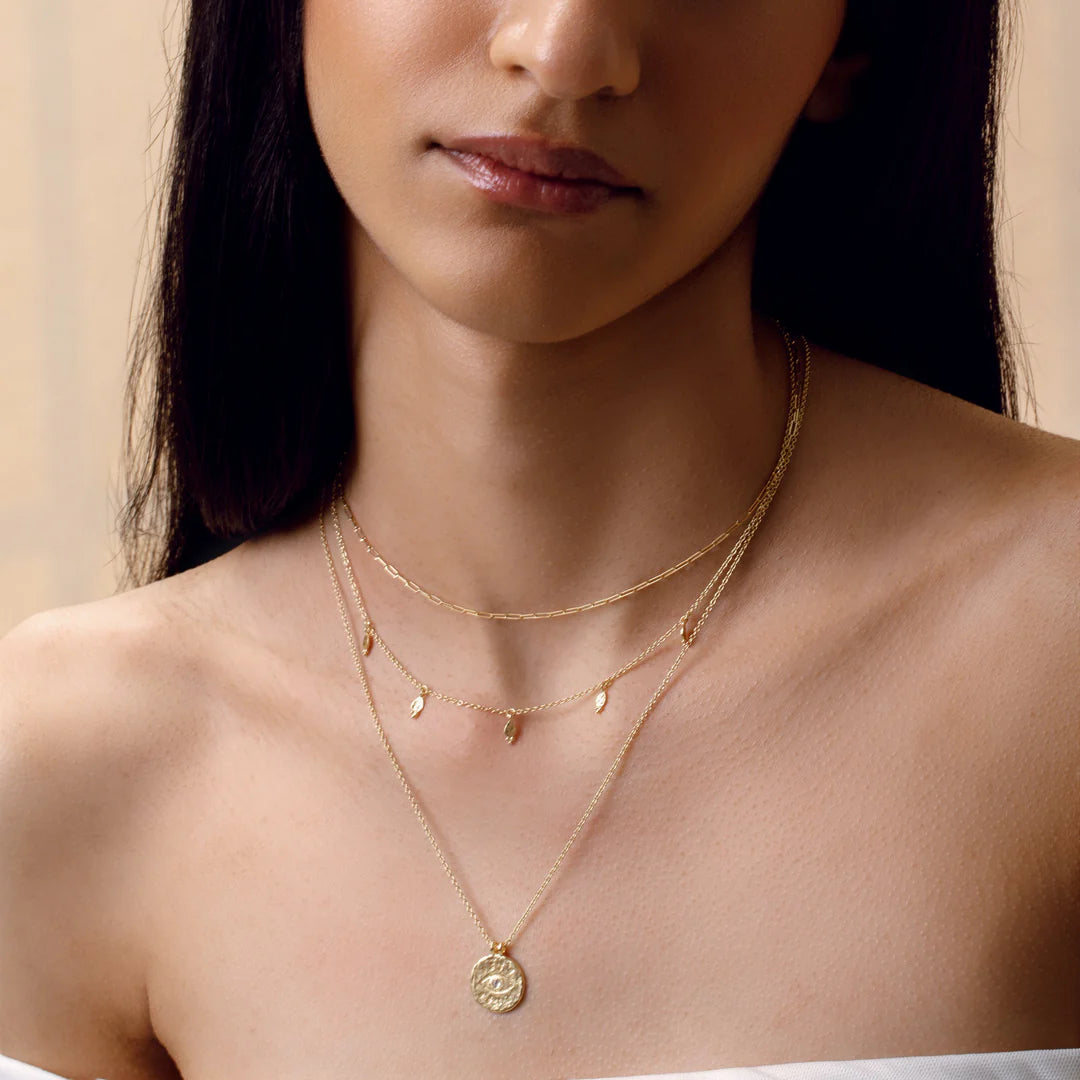 Glistening Drops Choker by Midsummer Star - Gold