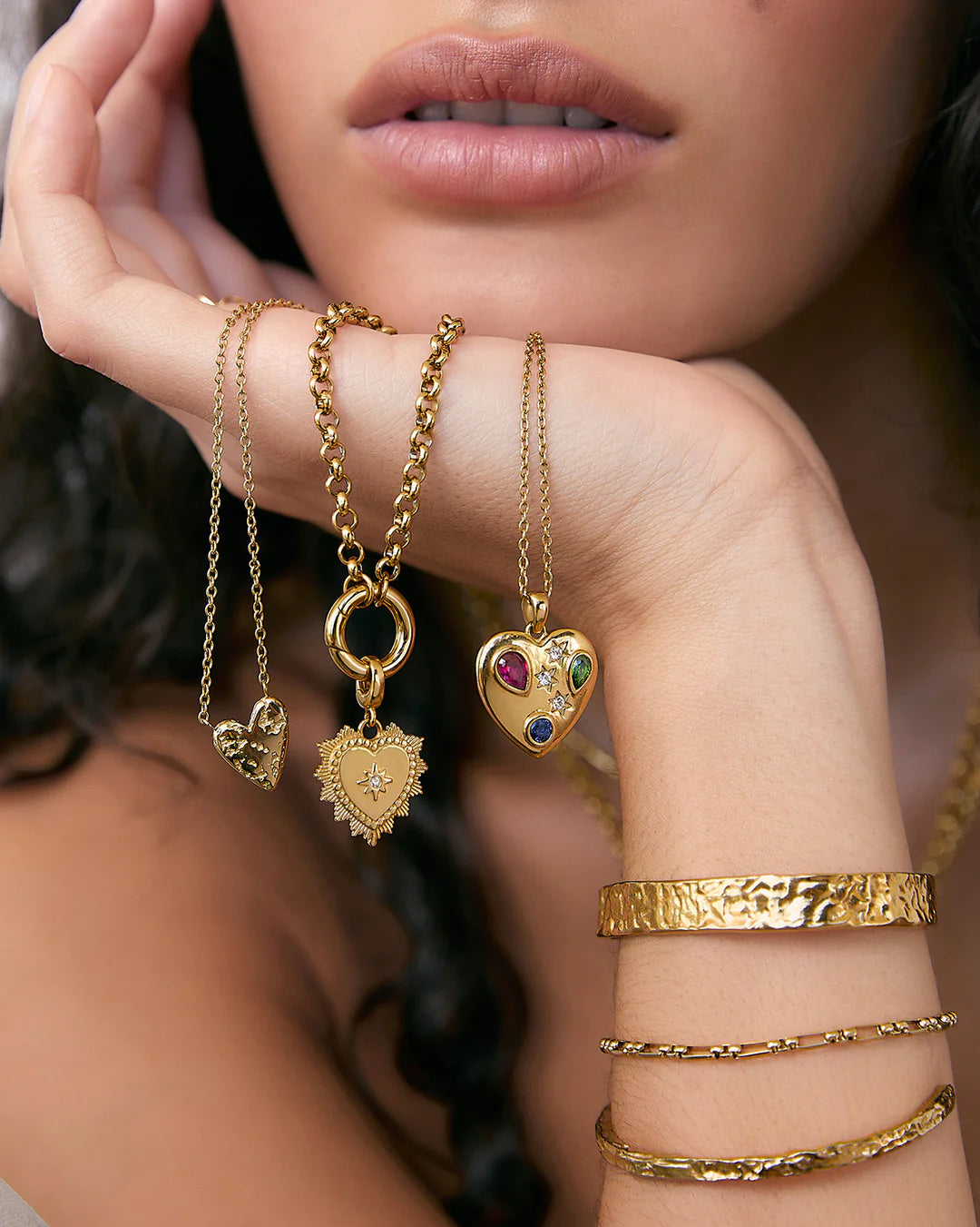 Bisou Heart Necklace by Arms of Eve