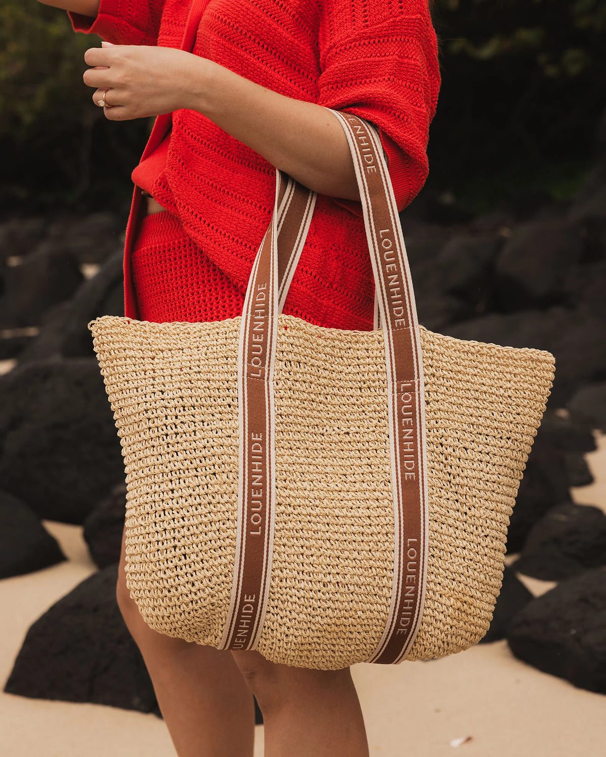 Bali Beach Bag (Natural Tan) by Louenhide
