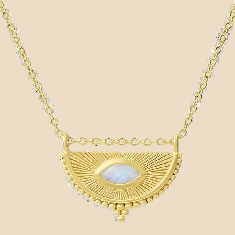 Soul Seer Moonstone Necklace by Midsummer Star - Gold or Silver