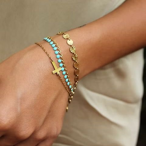 Deco Coin Chain Bracelet by Luna & Mac