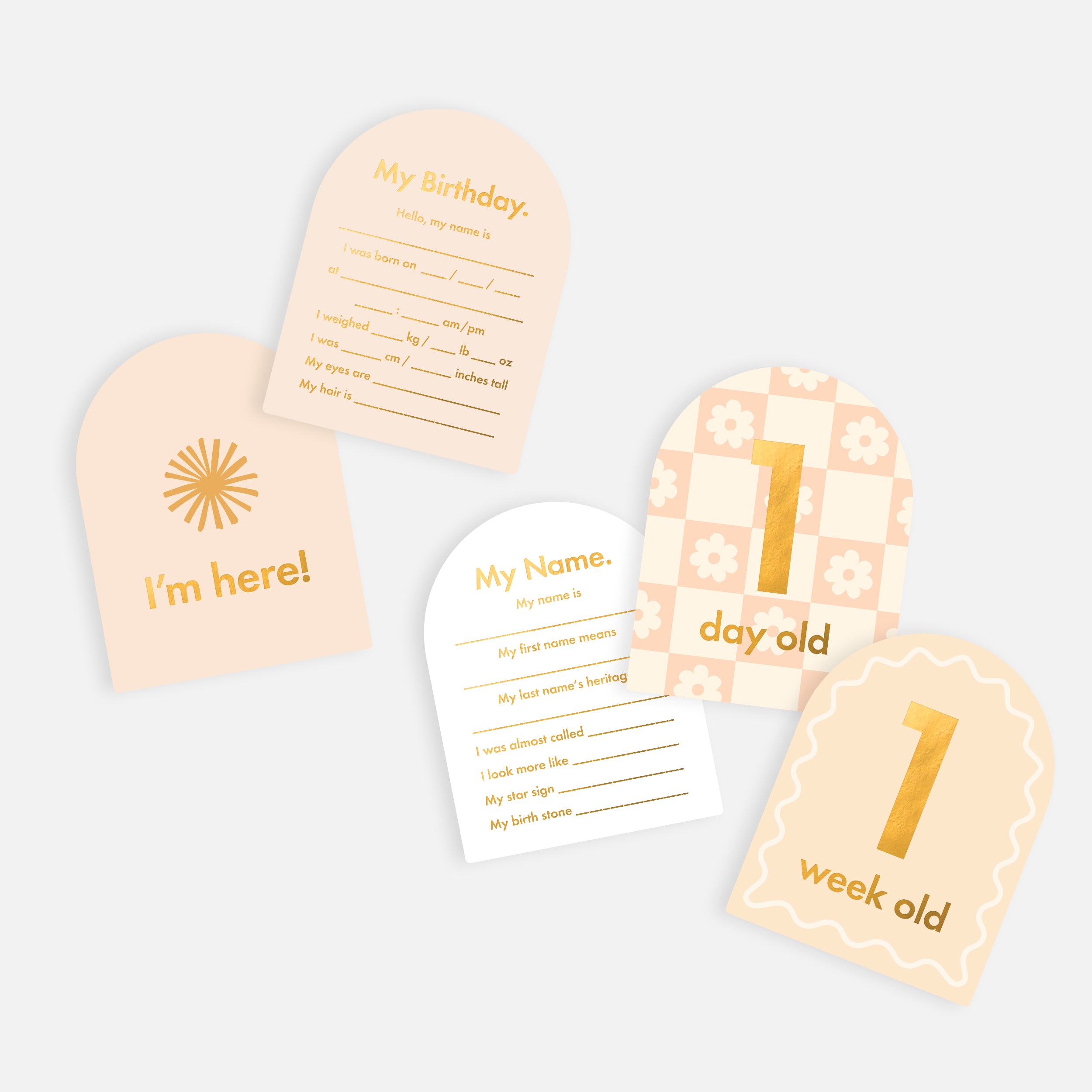 Baby Milestone Cards - Fox & Fallow