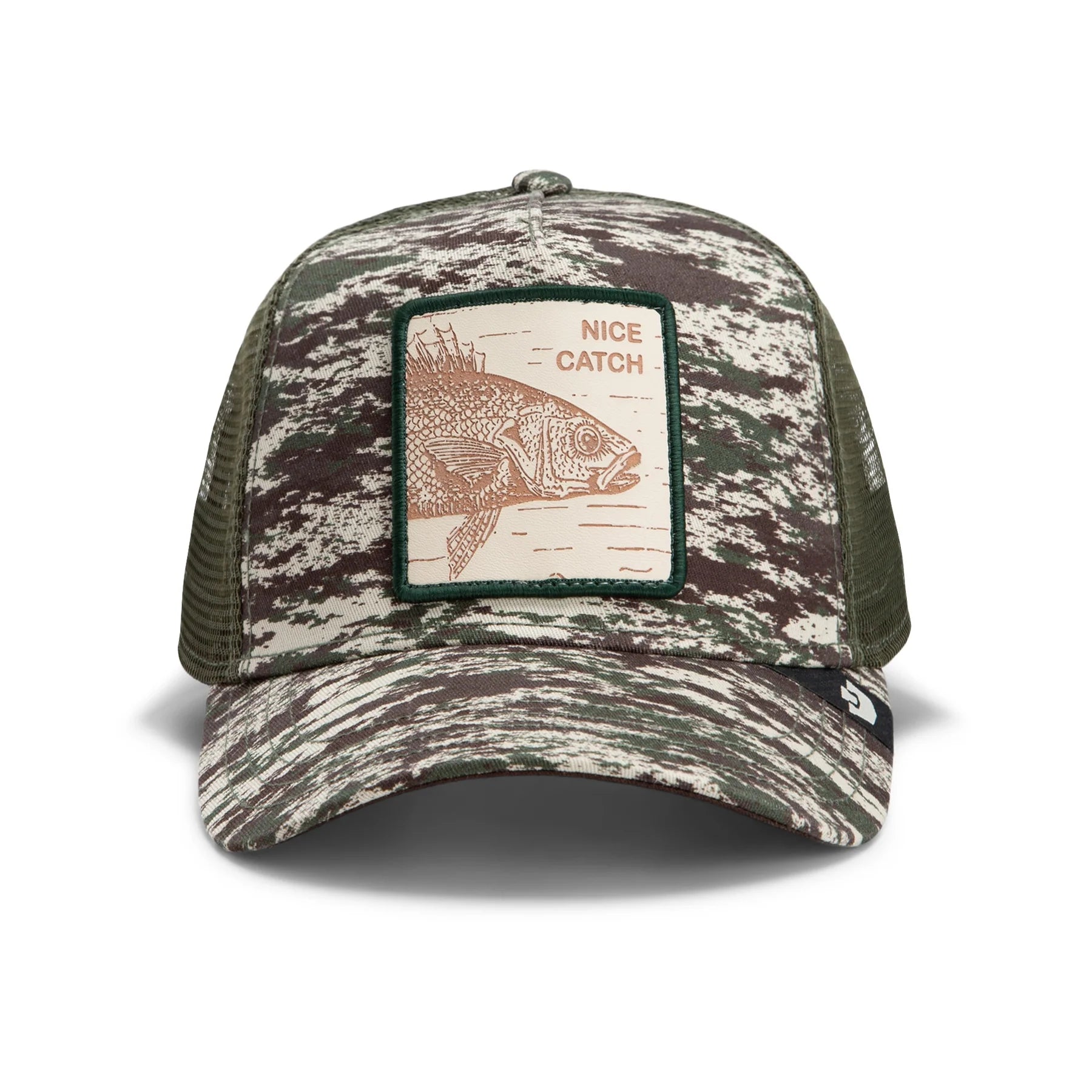 Camo Engraved Bass Trucker Cap in Camouflage - Goorin Bros