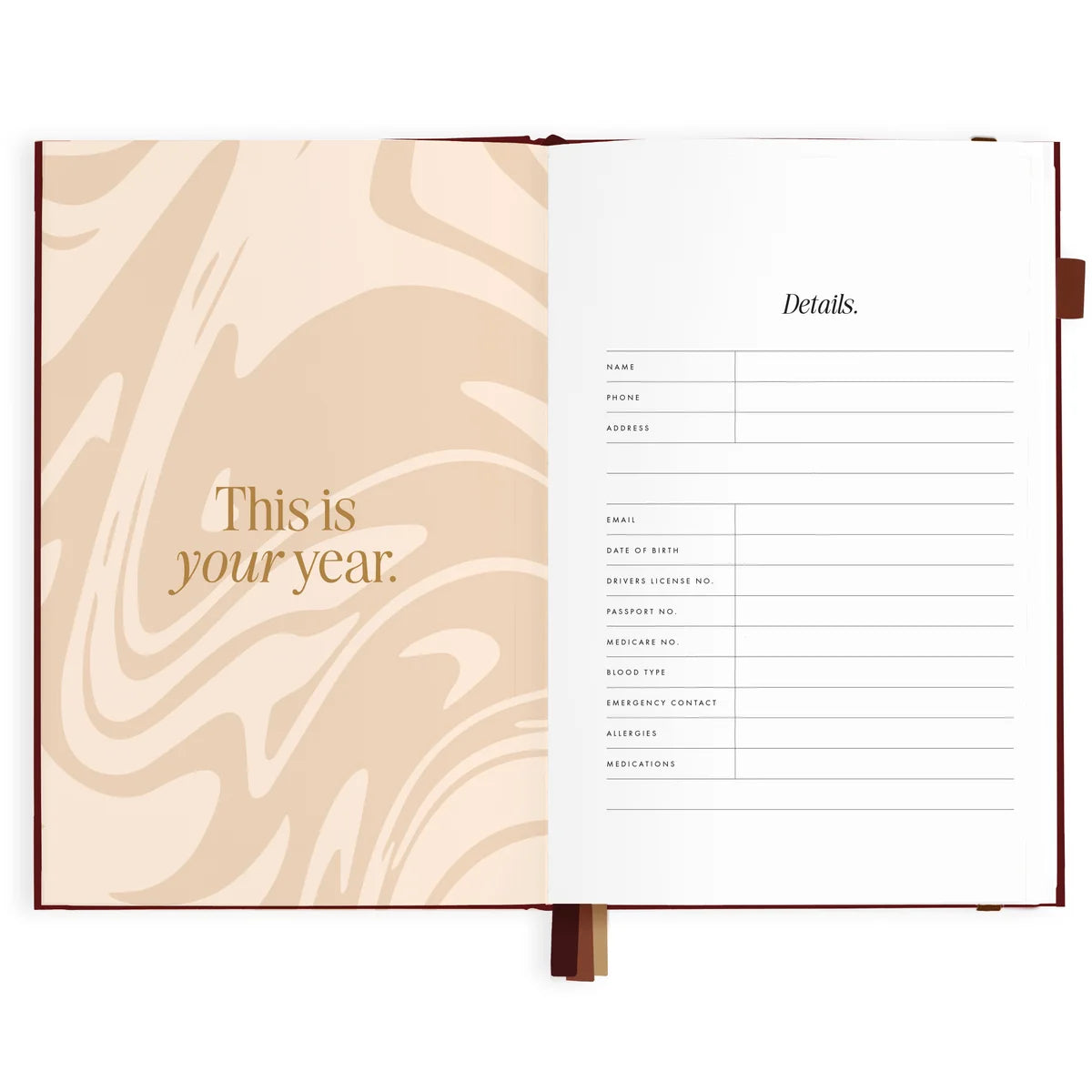 Fox & Fallow 2027 A5 Horizontal Planner - Cherry