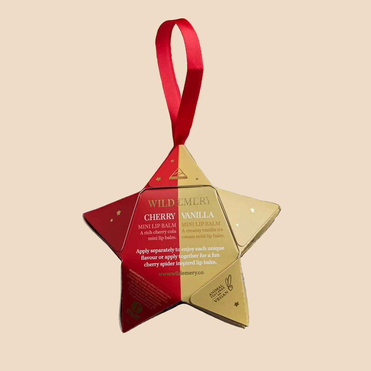 Cherry Spider Mini Lip Balm Duo Star by Wild Emery