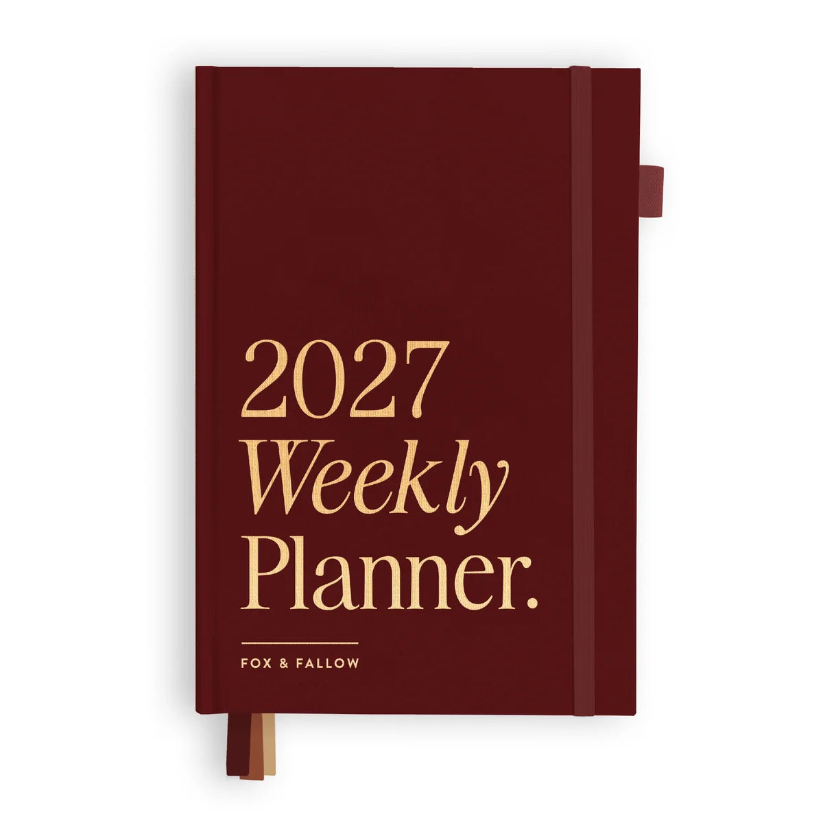 Fox & Fallow 2027 A5 Horizontal Planner - Cherry
