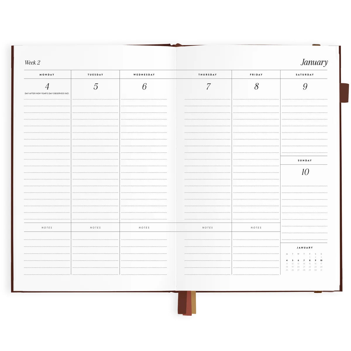 Fox & Fallow 2027 A5 Vertical Planner - Chocolate