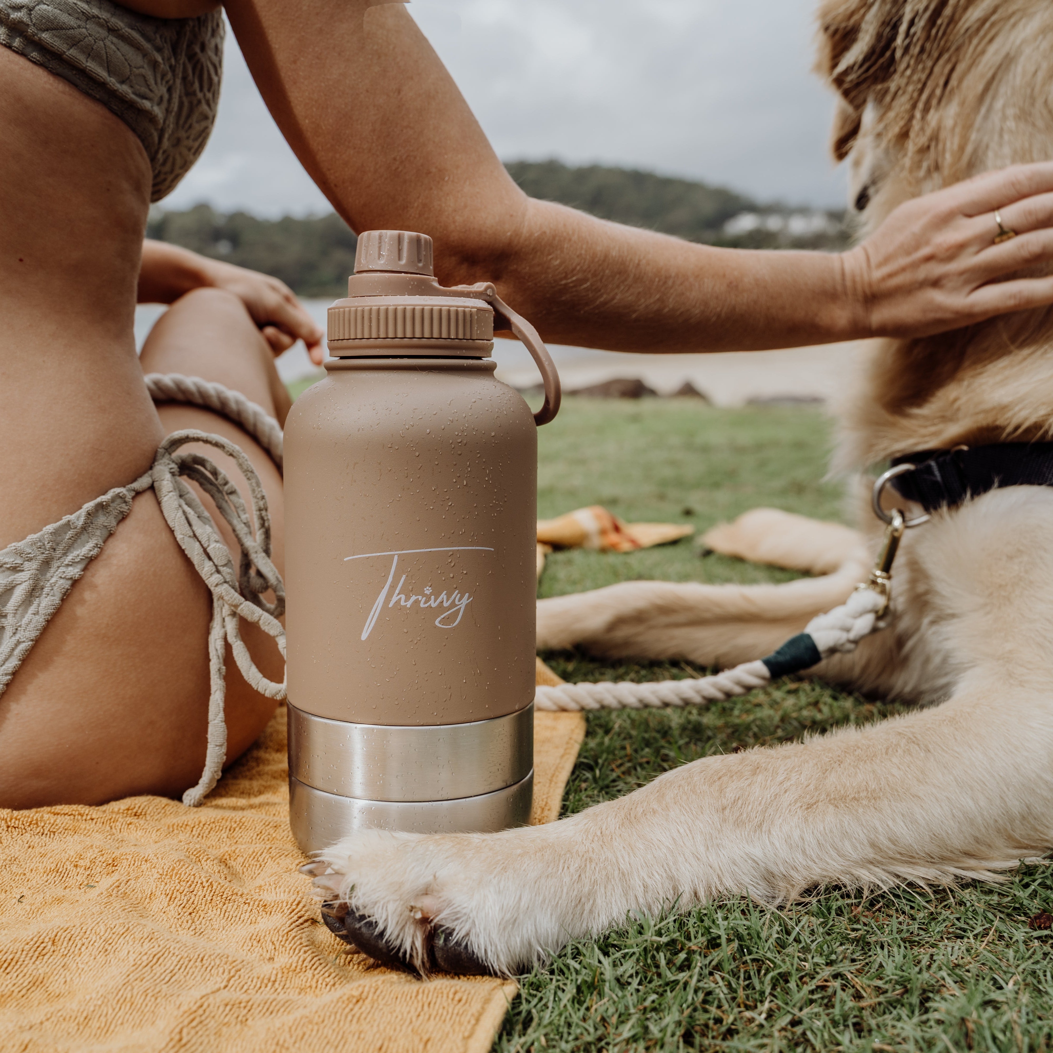 Thrivvy 3 in 1 Pet Companion Travel Water Bottle