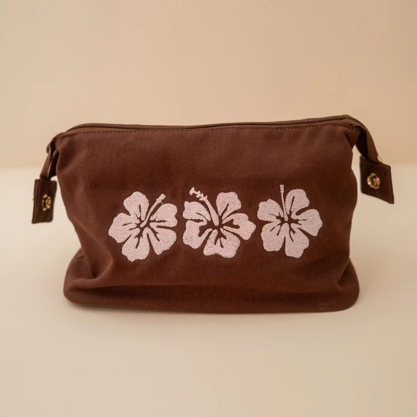 Hibiscus Cotton Travel Pouch by Cai & Jo