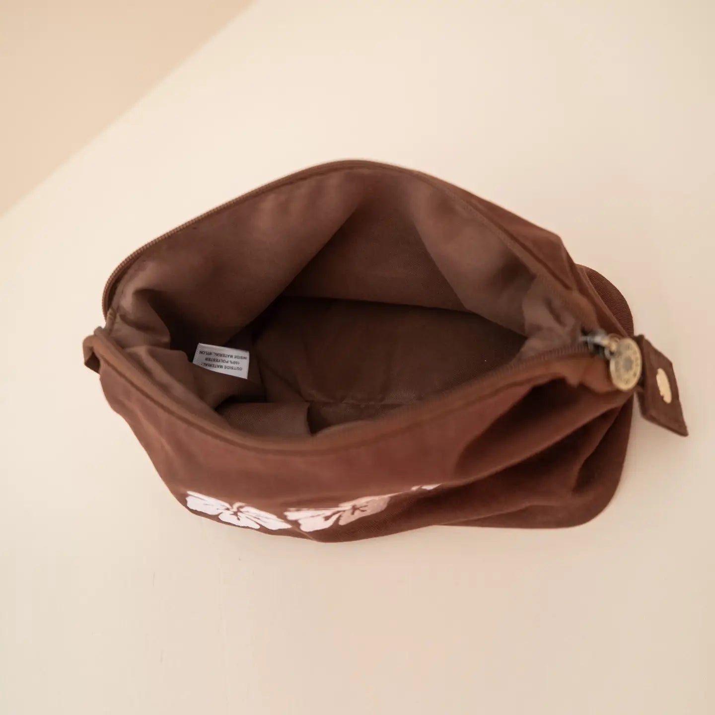 Hibiscus Cotton Travel Pouch by Cai & Jo