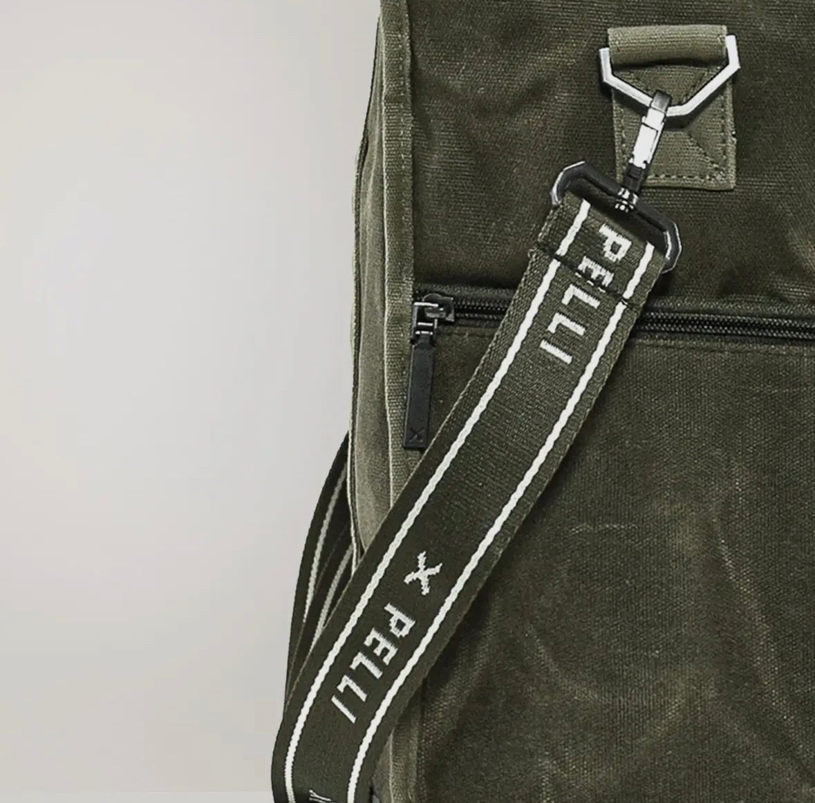Chill Homie Crossbody - Waxed Canvas Large Cooler Bag with Shoulder Strap (Burnt Olive Green)