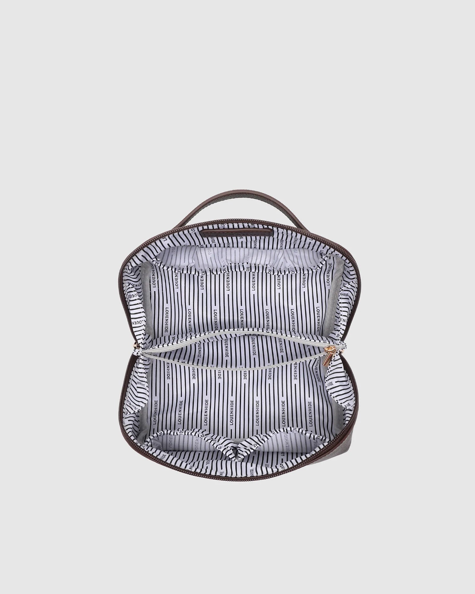Ellis Makeup Bag (Chocolate) by Louenhide