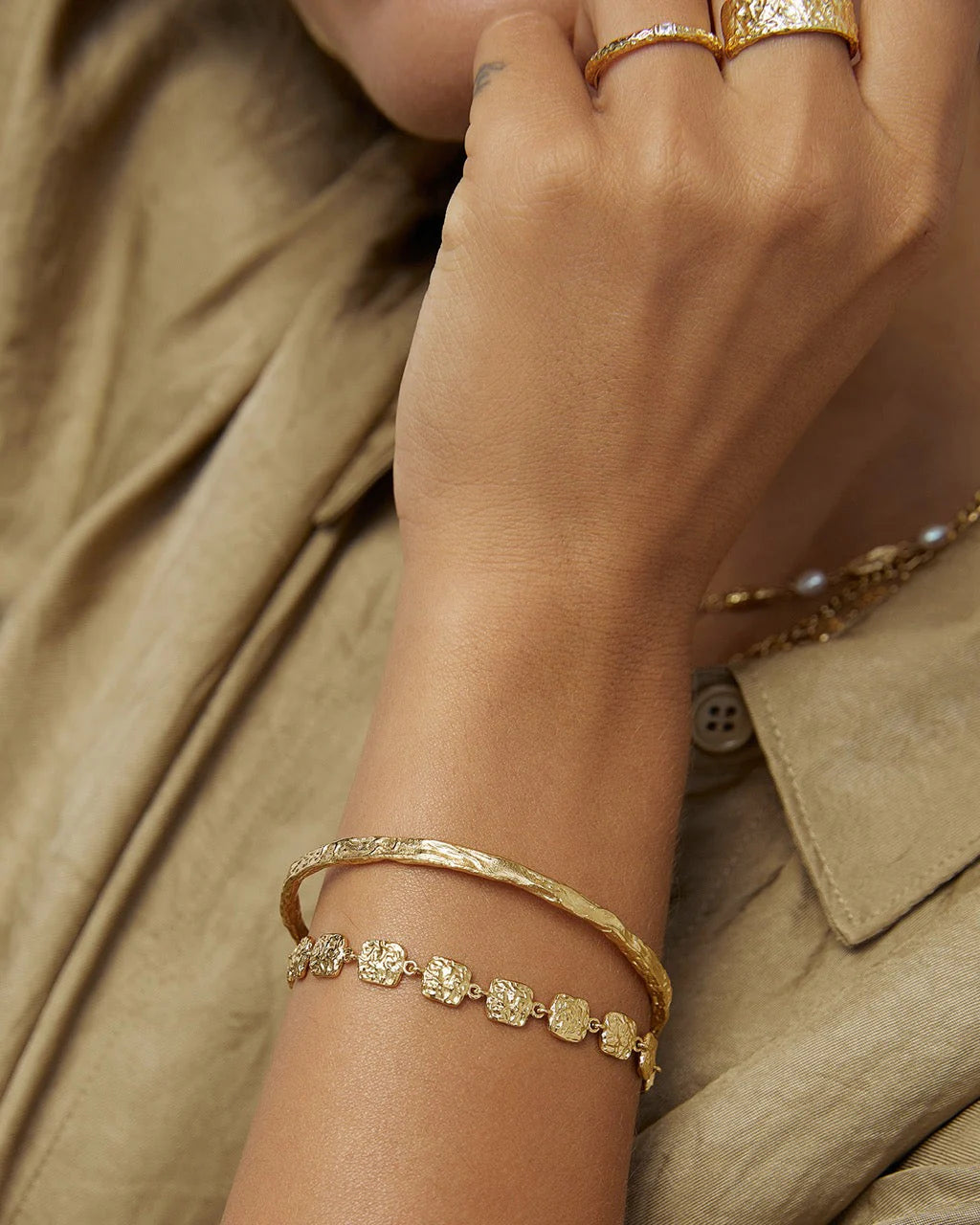 Emilia Gold Bracelet by Arms of Eve