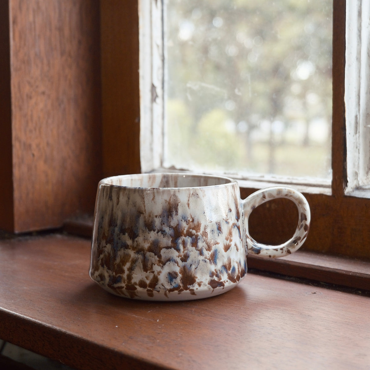 Dakota Ceramic Mug (Ivory/Choc)