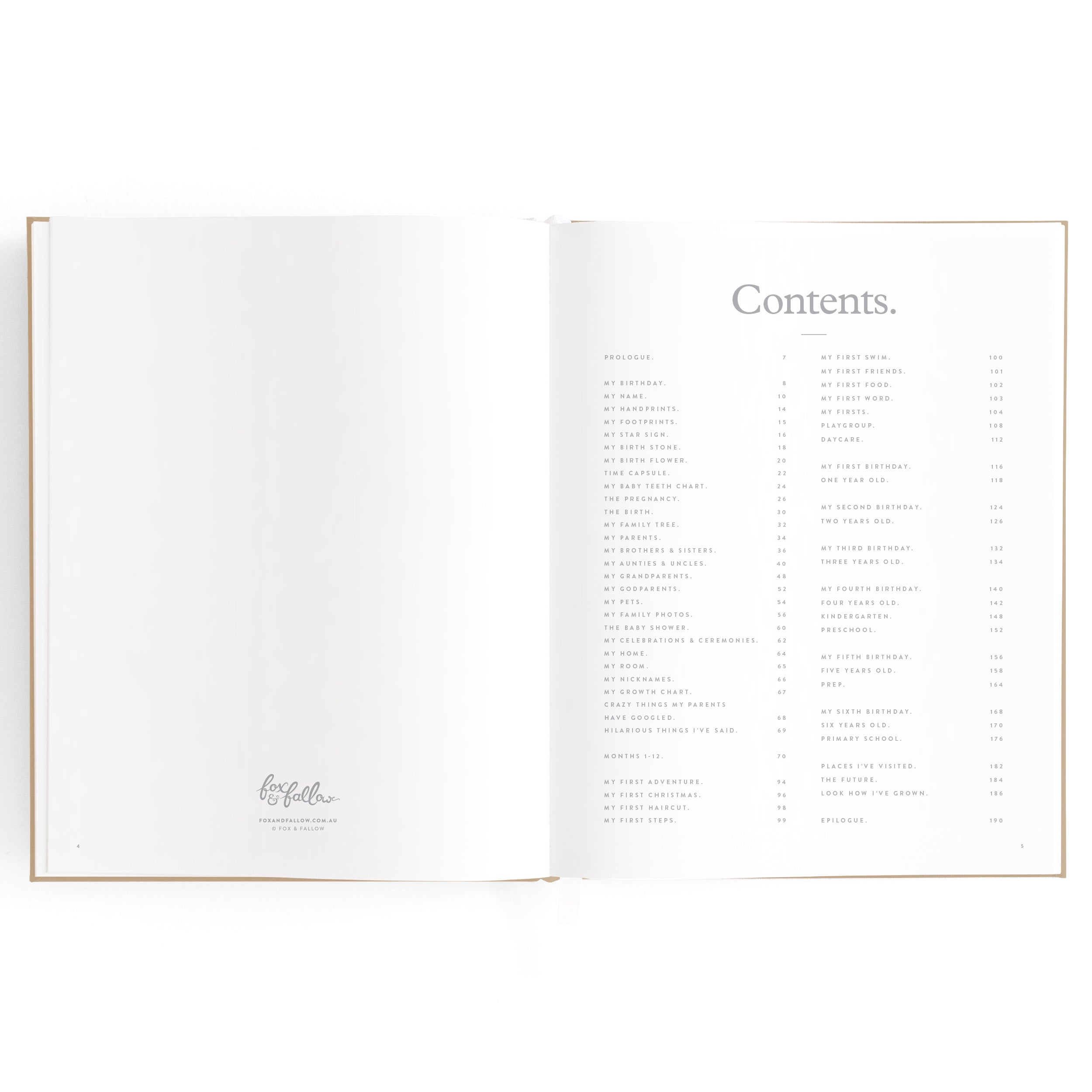 Baby Book - Fox & Fallow