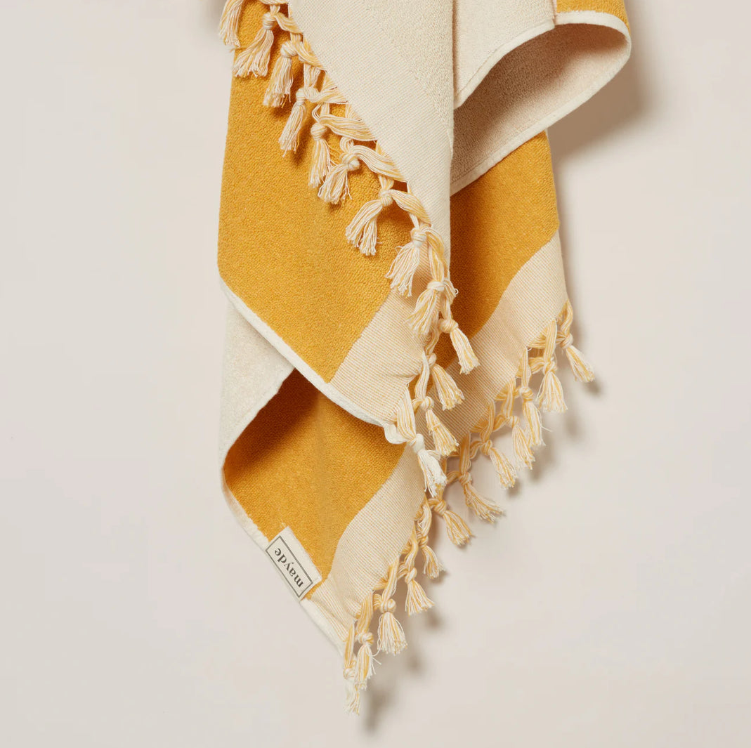 Adventure Towel - Mustard (Mayde Towels)