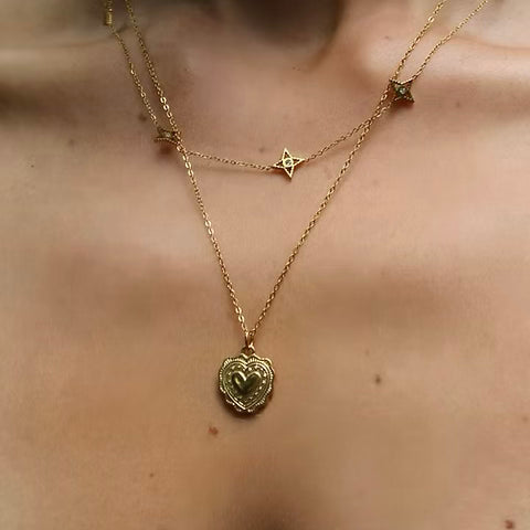 Sun Coin Pendant Necklace by Luna & Mac