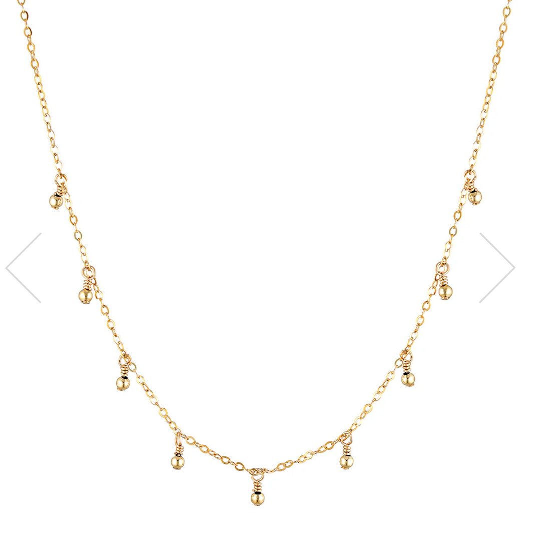 Rain Choker Necklace - Poppy (Gold)