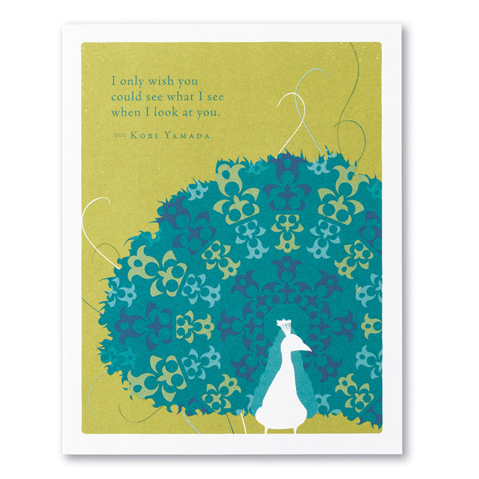 Gift Card: 'I only wish you could see what I see when I look at you'