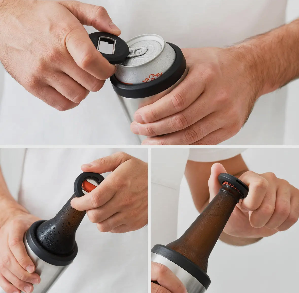 Huski Big Can Cooler (Brushed Stainless)