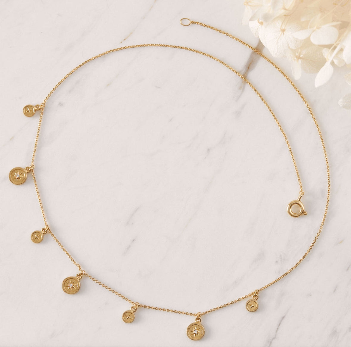 Asteria Gold Choker Necklace