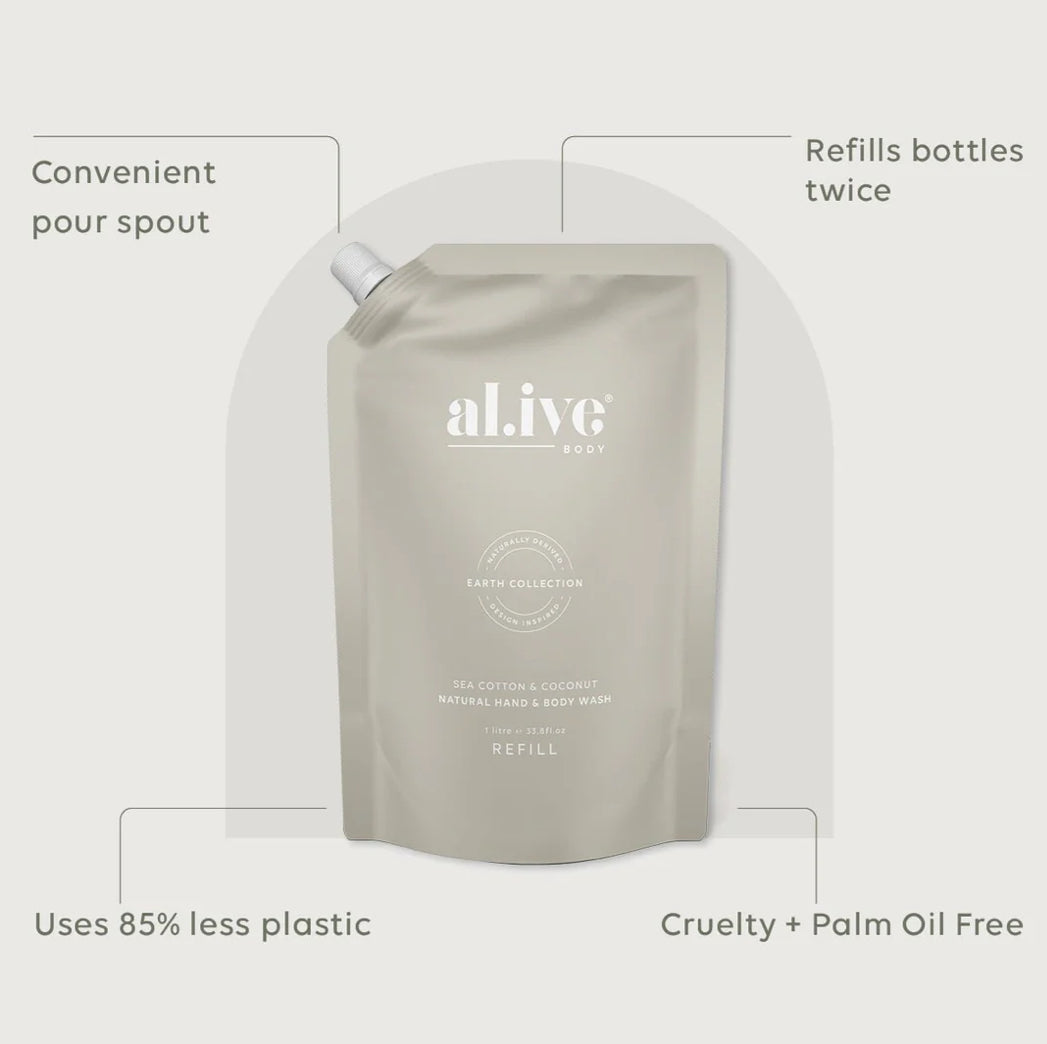 Wash Refill (1 Ltr) - Sea Cotton & Coconut