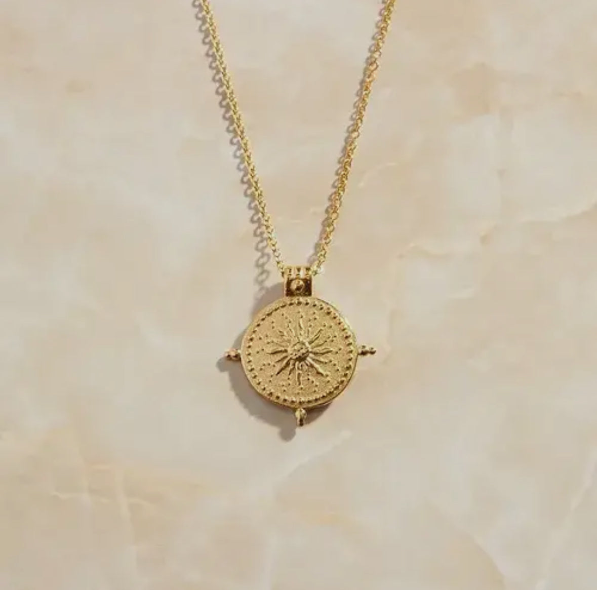 Sun Necklace (Gold) by Sea Soul