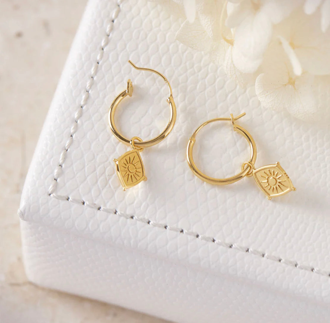 Rising Sol Hoops Gold