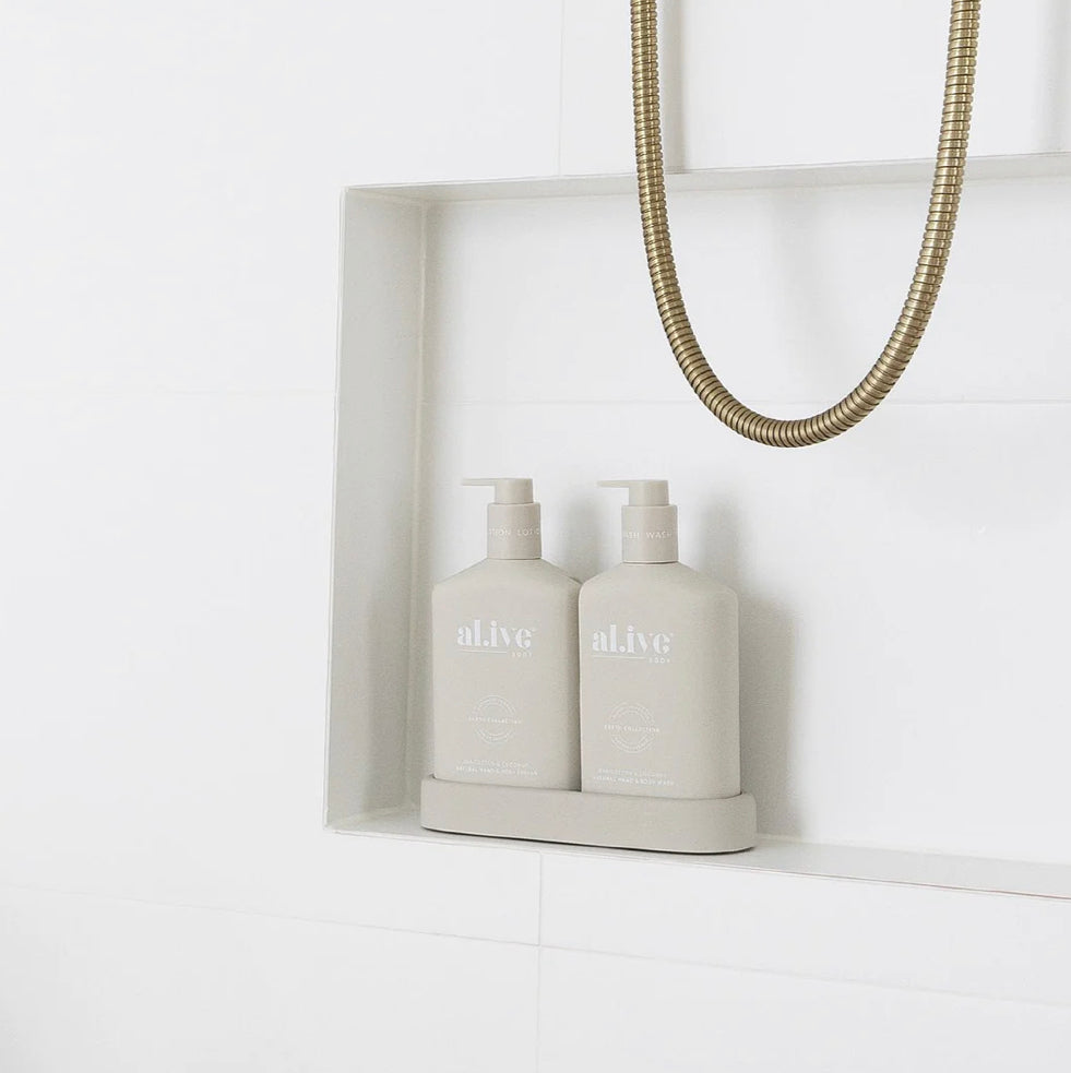 Alive Body - Wash & Lotion Duo & Tray - Sea Cotton & Coconut