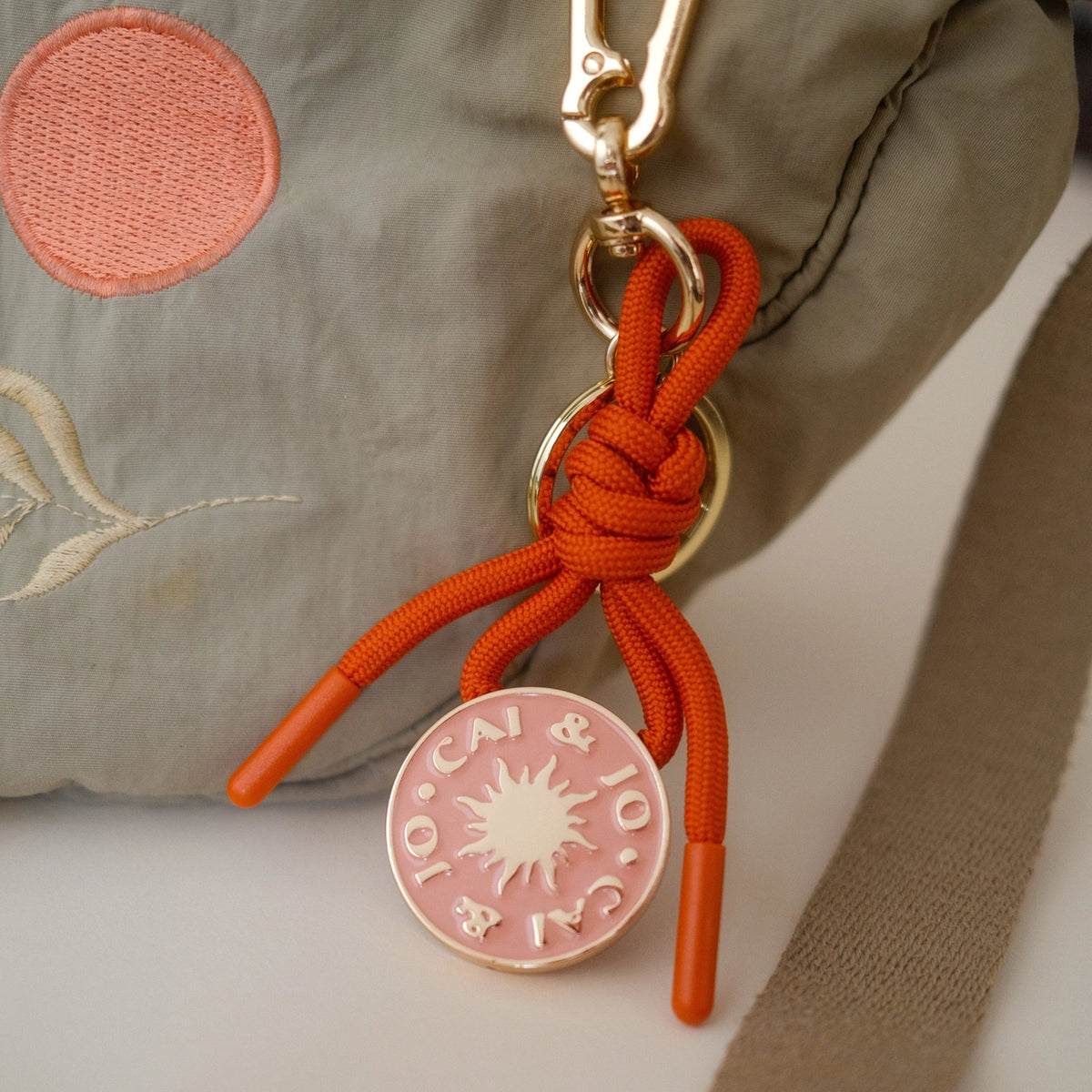 Hibiscus Bag Charm Keychain by Cai & Jo