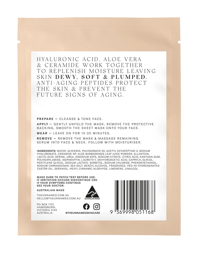 The Unnamed Hydrating & Anti-Aging Sheet Mask