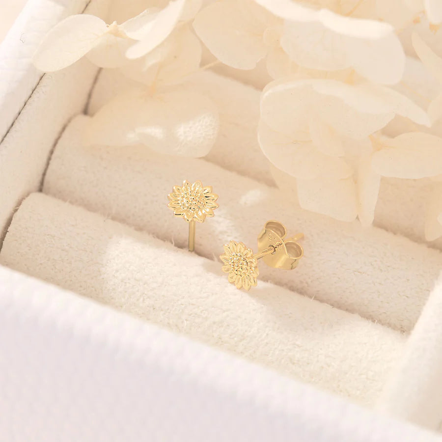 Sunflower Studs (Gold)