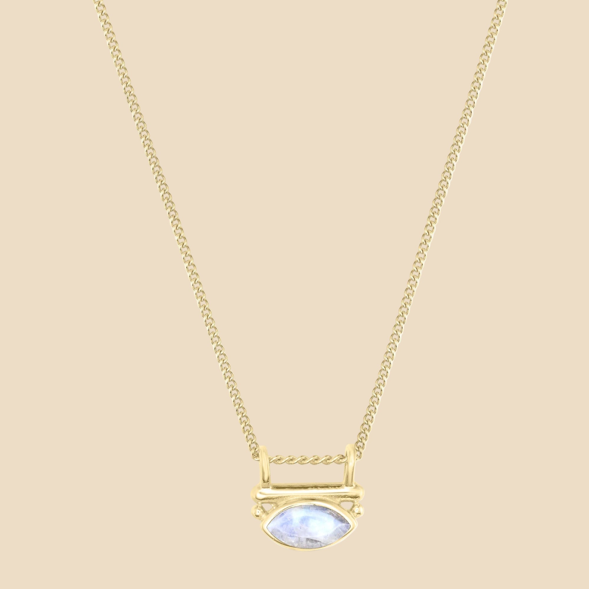 Nyra Moonstone Gold Necklace by Toni May