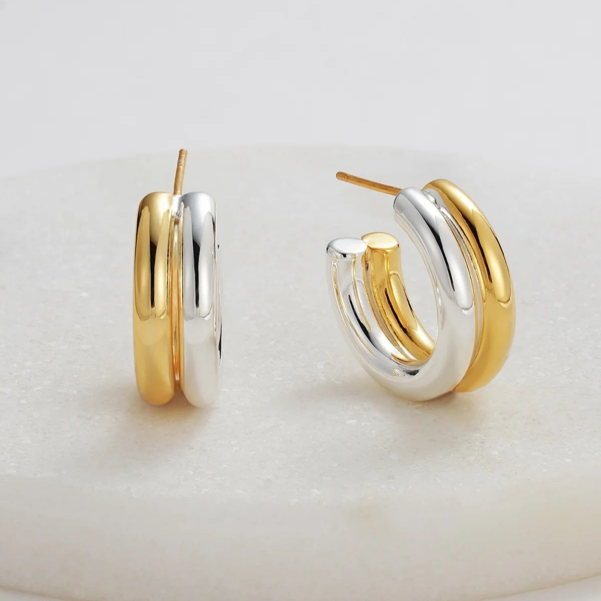 Luna Hoop (Gold & Silver) by Zafino