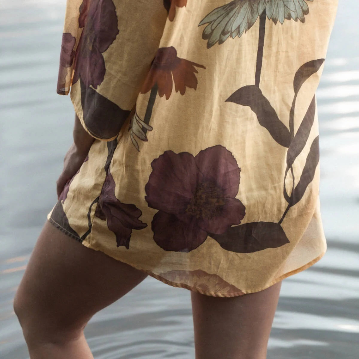 Glades Over Swim Shirt - Camomile